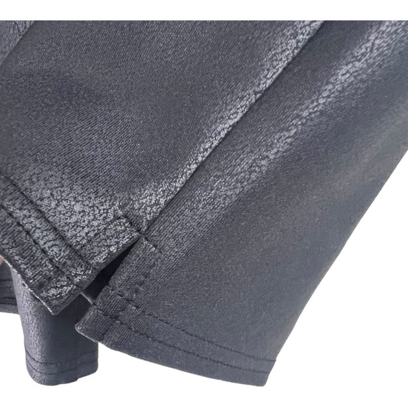 NYDJ Longline Sclupt-Her Side Slit Jet Black Lift Tuck Technology Shorts Pants - Picture 11 of 15